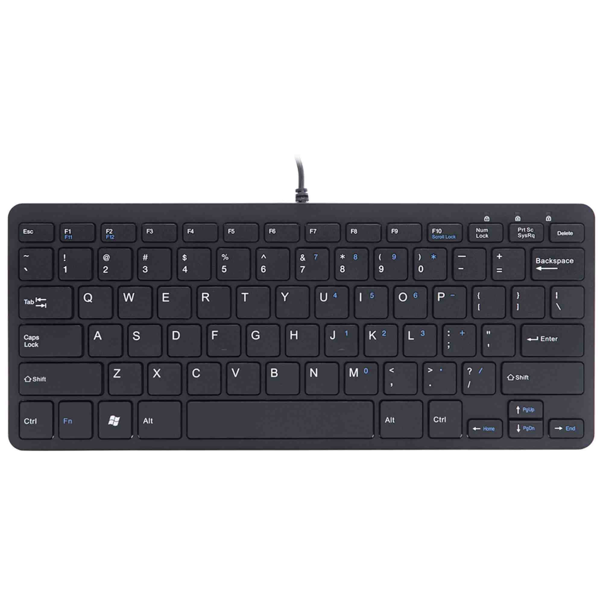 Ergowork - COMPACT toetsenbord - ZWART - QWERTY