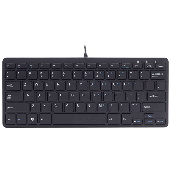 Ergowork - COMPACT toetsenbord - ZWART - QWERTY